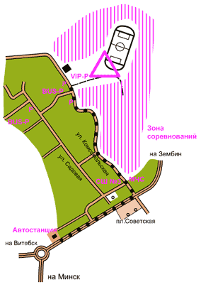 Схема проезда к месту страта (14 октября 2006 г.)