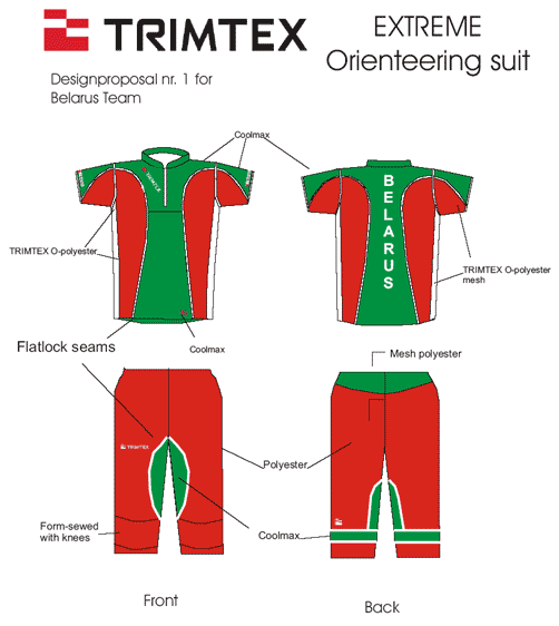 Эскиз костюма (Модель Extreme)