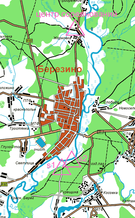 Открытый кубок минской области по спортивному ориентированию - 15-17 декабря 2008 - Схема проезда